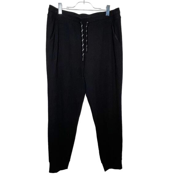ANDREW MARC NEW YORK Jogger Pants Drawstring High-Rise Cuffed Hem Black Size XXL - Picture 8 of 8